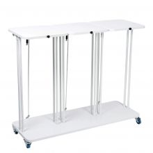 Afvalbak Combo met deksel 3x60 Liter Wit