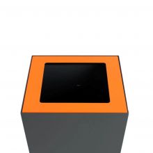 Oranje Top voor modulaire afvalscheidingsunit 90 Liter