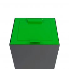 Top met klepdeksel Groen voor modulaire afvalscheidingsunit 90 Liter