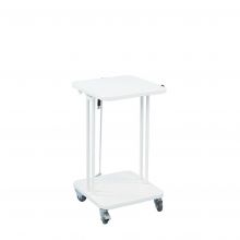 Afvalbak met deksel 40 Liter Wit