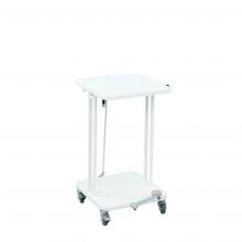 Afvalbak met deksel en voetpedaal 40 Liter Wit