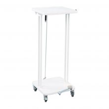 Afvalbak met deksel en voetpedaal 60 Liter Wit