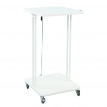 Afvalbak met deksel 120 Liter Wit