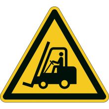 Durable vloermarkeringssticker  Waarschuwing heftruck 430x430mm