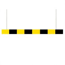 MORION hoogtebegrenzer aluminium  2000x20x150mm geel/zwart