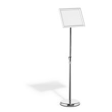 Durable vloerstandaard  Met aluminium kliklijst A4 zilver