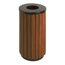 Buitenafvalbak rond 40 Liter Houtlook