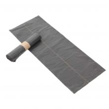 Afvalzakken 60L 600x800x0.5mm KOMO grijs - rol van 20 zakken