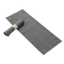 Afvalzakken 60L 600x800x0.5mm KOMO grijs - rol van 20 zakken
