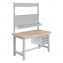 Werkbank met ladekast Sofame multiplex 40mm 1500x750x840mm 1500kg Grijs