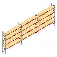 Voordeelrij grootvakstelling AR 2250x6950x400 mm (hxbxd) 4 niveaus