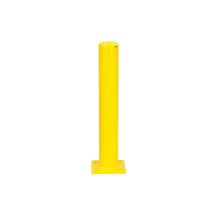 Afschermpaal op voetplaat 114x3,6x750mm Geel