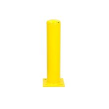 Afschermpaal op voetplaat 159x4,5x750mm Geel