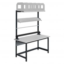 Verstelbare werkbank Sofame melamine 28mm  1500x750x768-1048 mm 300kg Antraciet