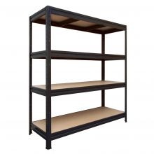 Grootvakstelling Pro 4niv 600kg zwart 1770x1600x600 mm (hxbxd)