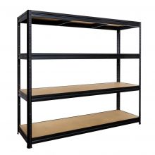 Grootvakstelling Pro 4niv 500kg zwart 1770x2000x600 mm (hxbxd)