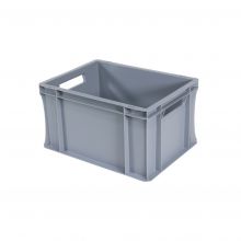 Begra Euronorm stapelbak 400x300x220 mm (lxbxh) lichtgrijs