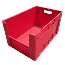 Gebruikte zware stapelbare transportkrat VTK4 600x400x320 mm (lxbxh) rood