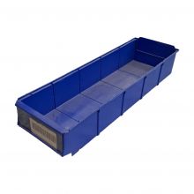 Gebruikte magazijnbak 500x160x85 mm (lxbxh) blauw
