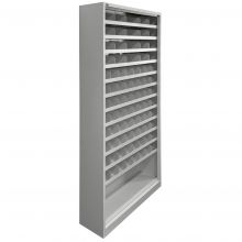 Vakkenkast 2010x1000x300 mm (hxbxd) grijs