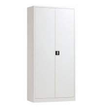 Afsluitbare metalen draaideurkast, magazijnkast 1950x920x420 mm (hxbxd) grijs