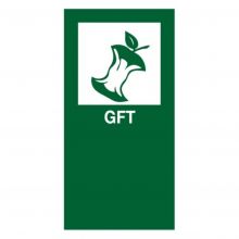 Magnetische sticker voor modulaire afvalscheidingsunit GFT groen