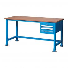 Werktafel met 2 laden 850x1700x700 mm (hxbxd) blauw