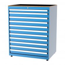 Gereedschapskast met 11 laden 1248x1010x725 mm (hxbxd) blauw