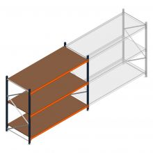 Grootvakstelling Kimer 2000x2400x1000 mm (hxbxd) 3 niveaus beginsectie met voorgemonteerde frames