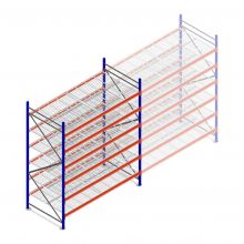 Gebruikte Esmena grootvakstelling 3000x2500x1200 mm (hxbxd) 6 niveaus beginsectie