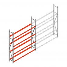 Bandenstelling grootvak AR 2500x2010x400mm (hxbxd) 4 niveaus beginsectie