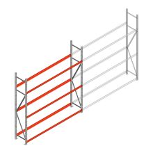 Bandenstelling grootvak AR 2500x2250x500mm (hxbxd) 3 niveaus beginsectie