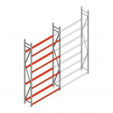 Bandenstelling grootvak AR 3000x1610x400mm (hxbxd) 4 niveaus beginsectie