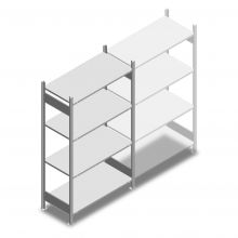 Legbordstelling Heavy Duty 2000x1000x500mm (hxbxd) 4 niveaus 150 kg beginsectie