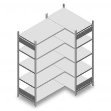 Hoekstelling Heavy Duty 2000x1000/1600x600 mm (hxbxd) 5 niveaus 150 kg