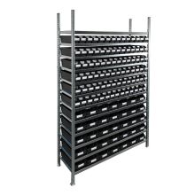 Bakkenkast 2.000x1.300x400mm met 119 bakken / 476 posities Zwart
