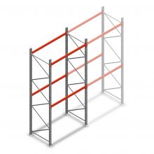 Palletstelling AR T2 4000x1850x1100mm (hxbxd) 2 niveaus 2530kg/niv beginsectie met voorgemonteerde frames