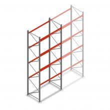 Palletstelling AR T2 5000x1850x1100mm (hxbxd) 4 niveaus 2530kg/niv beginsectie met voorgemonteerde frames