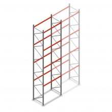 Palletstelling AR T2 7000x1850x1100mm (hxbxd) 4 niveaus 2530kg/niv beginsectie