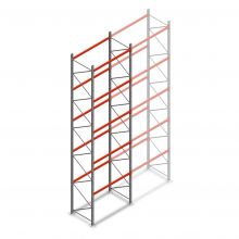 Palletstelling AR T2 7000x1850x1100mm (hxbxd) 5 niveaus 2530kg/niv beginsectie