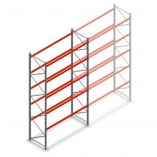Palletstelling AR T2 5000x2700x1100mm (hxbxd) 5 niveaus 1820kg/niv beginsectie