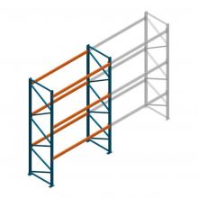 Deels gebruikte Nedcon PR palletstelling 4000x3310x1100 mm (hxbxd) 3 niveaus beginsectie
