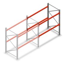 Palletstelling AR T2 2000x1850x1100mm (hxbxd) 2 niveaus 2530kg/niv aanbouwsectie