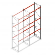 Palletstelling AR T2 5000x1850x1100mm (hxbxd) 3 niveaus 2530kg/niv aanbouwsectie