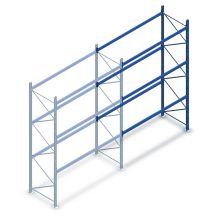Gebruikte Stow palletstelling 4050x2700x1100mm (hxbxd) 3 niveaus aanbouwsectie