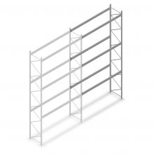 Gebruikte Dexion palletstelling 5000x2700x900 mm (hxbxd) 3 niveaus aanbouwsectie