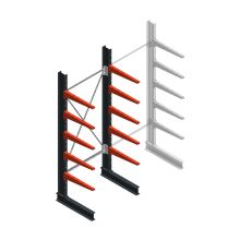 Medium draagarmstelling BR enkelzijdig 2500x1000x600mm (hxbxd) 5 niveaus beginsectie 425/arm