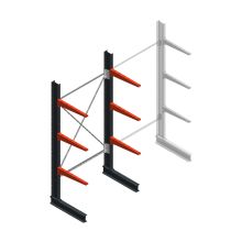 Medium draagarmstelling BR enkelzijdig 2500x1250x600mm (hxbxd) 3 niveaus beginsectie 425/arm