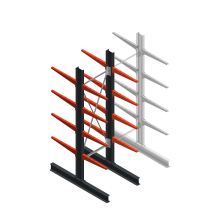 Medium draagarmstelling BR enkelzijdig 2500x750x600mm (hxbxd) 4 niveaus beginsectie 290/arm
