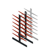 Medium draagarmstelling BR enkelzijdig 3000x750x800mm (hxbxd) 6 niveaus beginsectie 220/arm